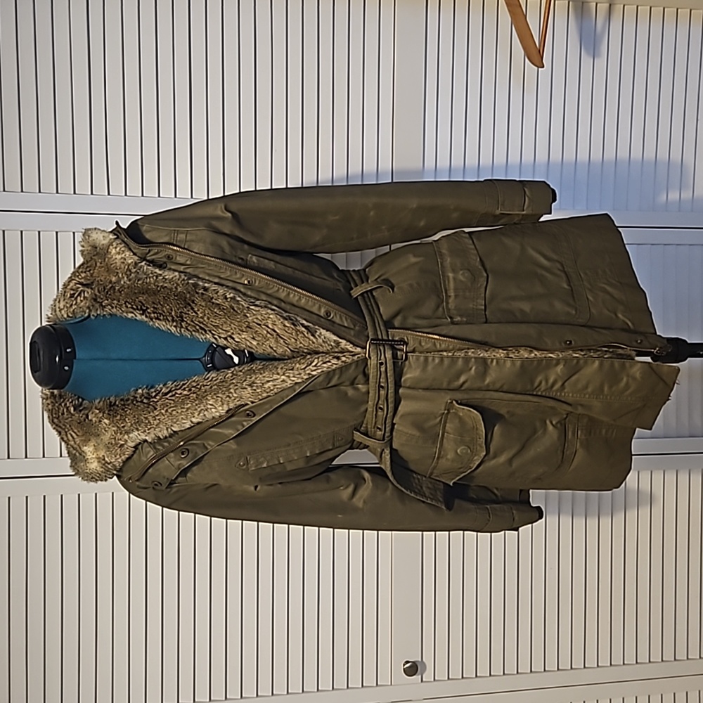 MANGO PARKA SIZE M OLIVE GREEN